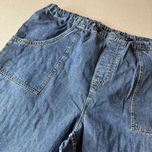 CJ Banks Women's Wide Leg Drawstring Mom Jeans Plus Size 18W